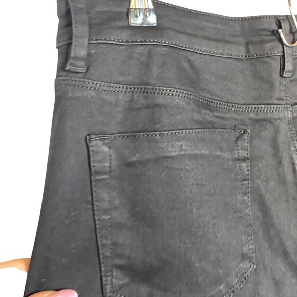 ASOS Denim Women's Black High Rise Ankle Cropped Jeans Size 34x26 - Picture 5 of 6